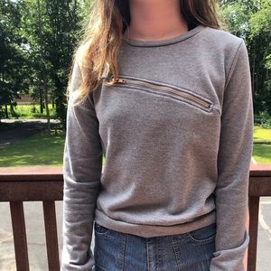 Gold zipper sweatshirt⚡️